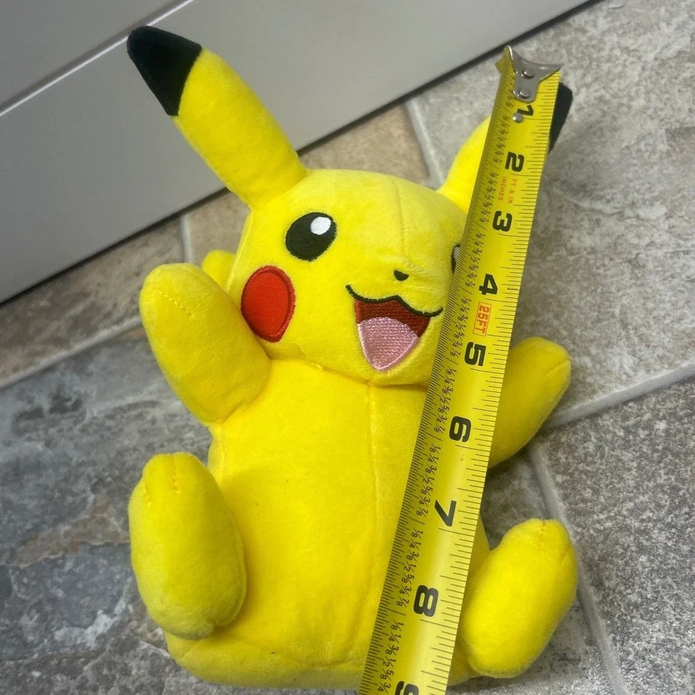 Pokemon Pikachu 8 Inch Plush Stuffed Animal Jazwares 2022 Yellow Sitting Toy